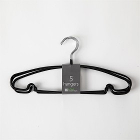 Home-Essentials-Black-Everyday-5-Pack-Wire-Hangers on sale