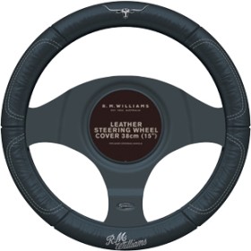 R.M.Williams+Genuine+Leather+Steering+Wheel+Cover