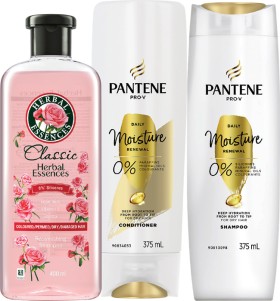 Pantene+375ml%2C+Herbal+Essences+Classic+Shampoo+or+Conditioner+400ml