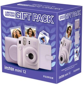 Fujifilm-Instax-Mini-12-Xmas-Gift-Pack-Purple on sale