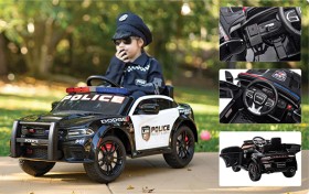 Dodge-Charger-12V-Srt-Hellcat-Police-Ride-On on sale