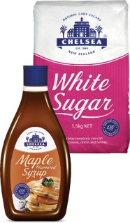 Chelsea+White+Sugar+1.5kg+or+Maple+Flavoured+Syrup+530g