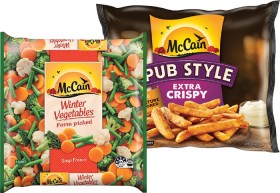 McCain+Complex+Mix+1kg%2C+Pub+Style+Fries+or+Wedges+500-750g