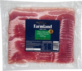 Farmland+Thin+Sliced+Streaky+Bacon+500g