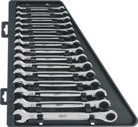 Milwaukee+Ratcheting+Combination+Wrench+Set+15+Piece