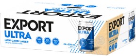 Export-Ultra-Low-Carb-24-x-330ml-Cans on sale