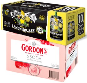 Brookvale+Union+Vodka+Lemon+Squash+or+Mixed+Pack+10+x+330ml+Cans+or+Gordon%26rsquo%3Bs+RTD+Range+12+x+250ml+Cans