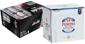 Asahi+Super+Dry+12+x+330ml+Cans+or+Peroni+Nastro+Azzurro+12+x+330ml+Bottles