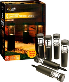 Solar+Tube+Post+Light+6+Pack