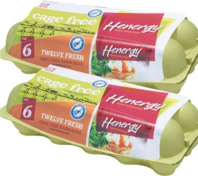 Henergy+Eggs+Dozen+Cage+Free+Size+6+12+Pack