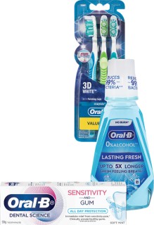 Oral+B+Sensitivity+%26amp%3B+Gum+90g%2C+Mouthwash+500ml%2C+Floss+Picks+75s+or+Toothbrush+3+Pack%2A