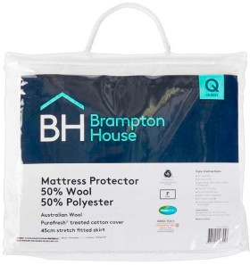 40-off-Brampton-House-50-Wool-50-Polyester-Mattress-Protector on sale