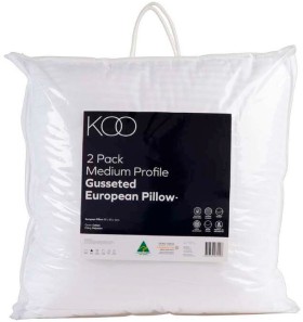 KOO+Gusseted+European+Pillows+2+Pack