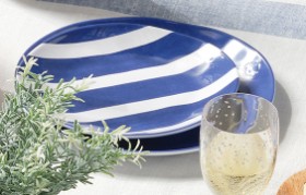 40%25+off+Culinary+Co+Cabana+Stripe+Side+Plate