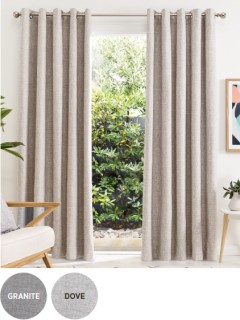 40%25+off+Neutrals+Blockout+Eyelet+Curtains