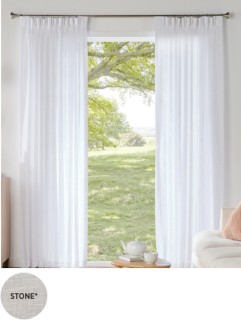 40-off-Neutrals-Sheer-Pinch-Pleat-Curtains on sale