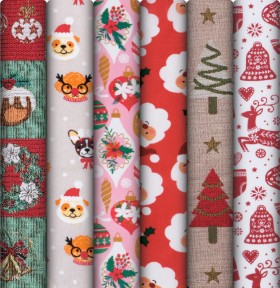 Christmas-Furnishing-Fabrics on sale