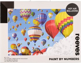 NEW+Reeves+Paint+by+Numbers+-+Hot+Air+Balloons