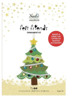 NEW+Needle+Creations+Christmas+Felt+DIY+Ornament+-+Tree