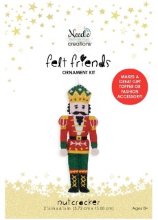 NEW+Needle+Creations+Christmas+Felt+DIY+Ornament+-+Nutcracker