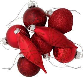 Jolly-Joy-Glass-Bauble-Red-12-Pack on sale