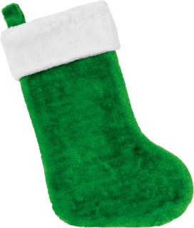 Jolly-Joy-Plush-Stocking-Green on sale