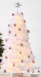 Jolly+%26amp%3B+Joy+White+Irridescent+Christmas+Tree+180cm