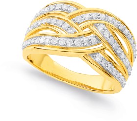 9ct-Diamond-Ring on sale