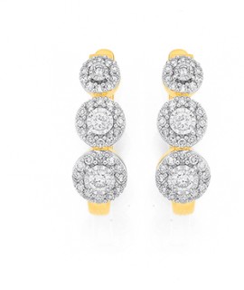 9ct-Diamond-Earrings on sale