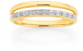 9ct%2C+Diamond+Two+Row+Ring