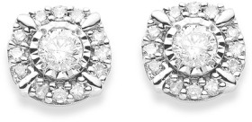 9ct-White-Gold-Diamond-Earrings on sale