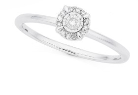 9ct-White-Gold-Diamond-Ring on sale