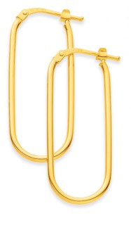 9ct-Paperclip-Style-Hoops on sale