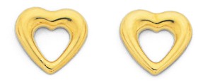 9ct-Heart-Studs on sale