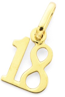 9ct-No18-Charm on sale