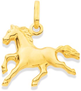 9ct+Horse+Charm