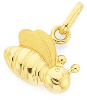 9ct+Bumble+Bee+Charm