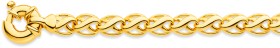 9ct+Infinity+Link+Bolt+Ring+Bracelet