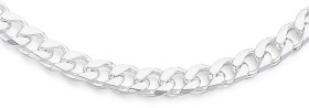 Sterling-Silver-50cm-Bevelled-Cut-Curb-Chain on sale