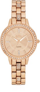 Elite-Rose-Tone-Stone-Set-Ladies-Watch on sale