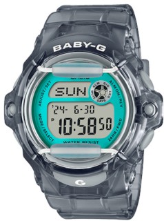 Baby-G+Grey%2FTurquoise+Green+Digital+Ladies+Watch