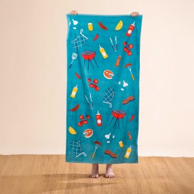 Seaside-Supplies-Velour-BBQ-Beach-Towel-75x150cm on sale