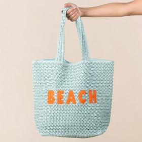 Seaside-Supplies-Isla-Slogan-Beach-Bag on sale