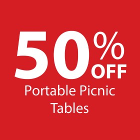 50-off-Portable-Picnic-Tables on sale