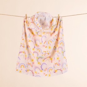 Kids-Printed-Velour-Poncho-Rainbows on sale