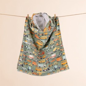 Kids-Printed-Velour-Poncho-Trucks on sale