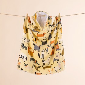 Kids-Printed-Velour-Poncho-Dogs on sale