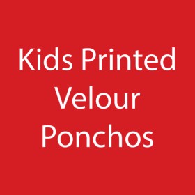 Kids-Printed-Velour-Ponchos on sale