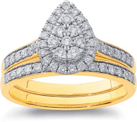 9ct%2C+Diamond+Bridal+Set