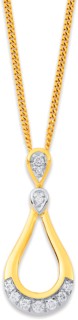 9ct%2C+Diamond+Pear+Drop+Pendant